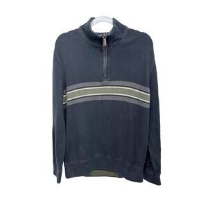 Eddie Bauer Seattle USA Long Sleeve Mens sweater Size L Blue‎